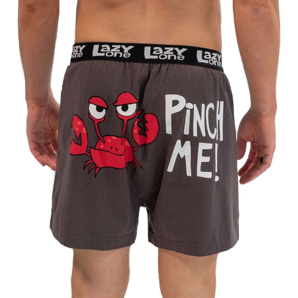 Pinch Me! Men's Crab Funny Boxer-NEW